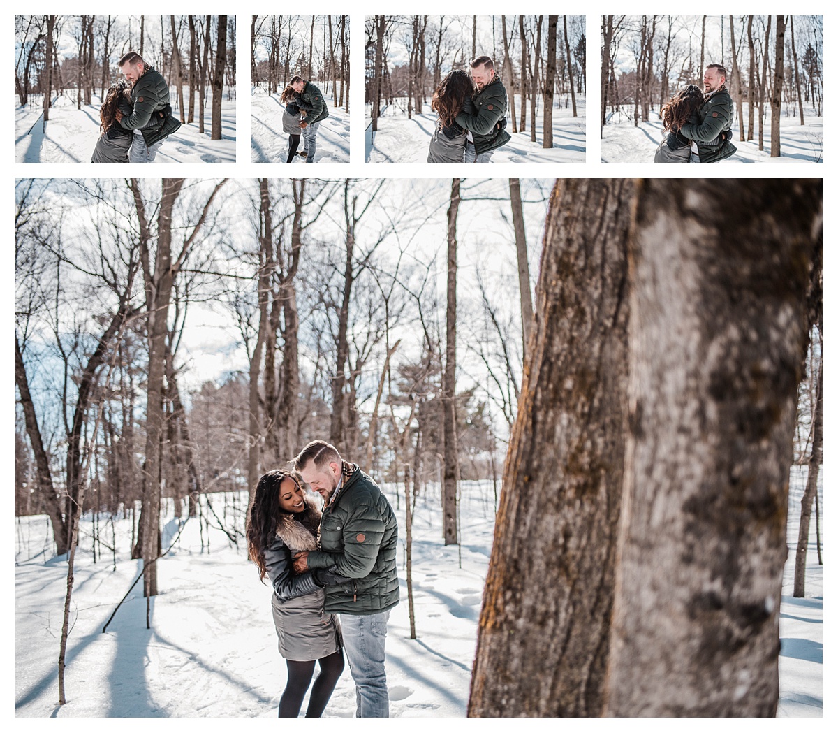casual winter engagement