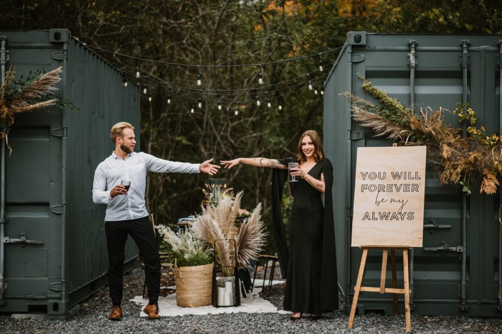 witchy Halloween fall elopement