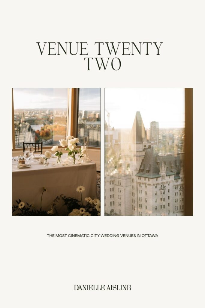 city skyline views from Venue Twenty Two at the Westin Hotel Ottawa